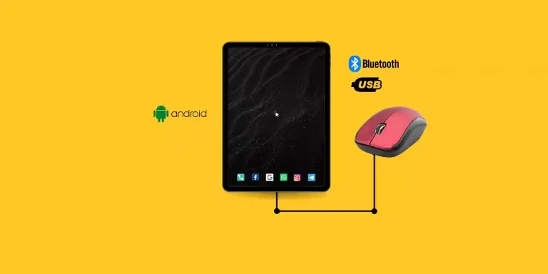 How to connect a mouse to a tablet wirelessly or via USB