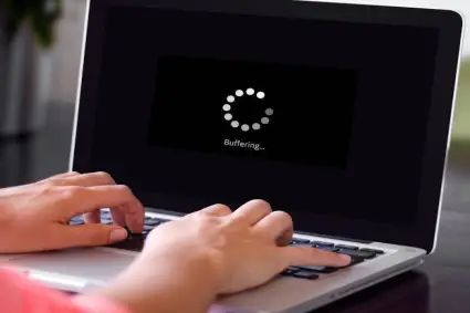Laptop buffering due to slow internet
